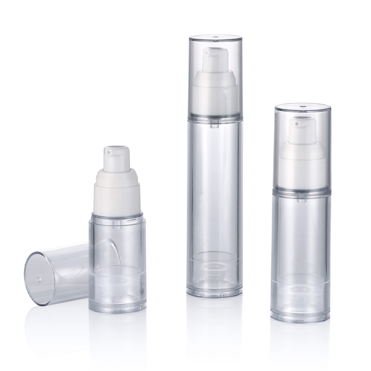 15ml 30ml 50ml Bombea sem ar sem ar garrafa de creme sem ar com spray reutilizável com spray fino L01-1