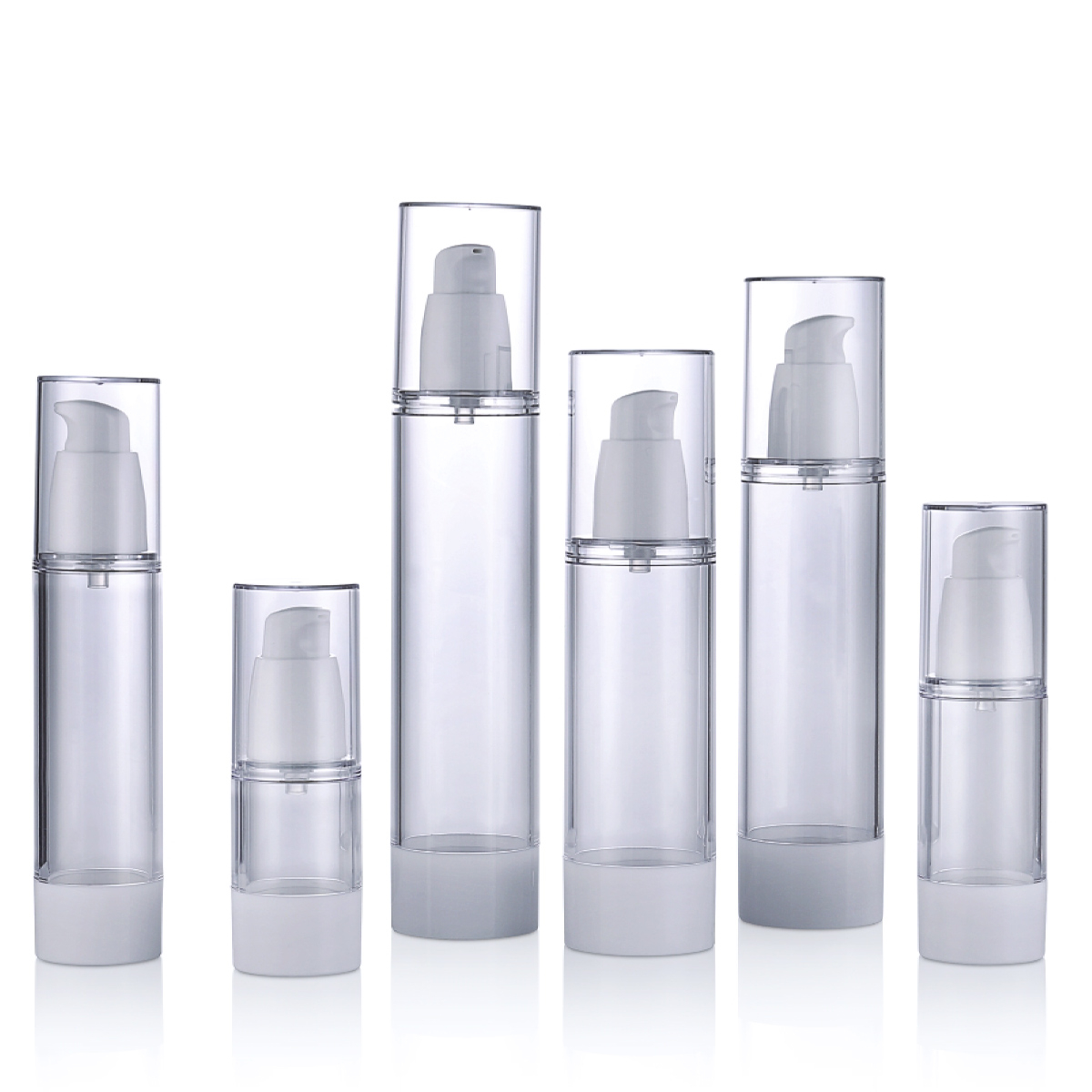 15ml 30ml 50ml 80ml 100ml 120ml recipiente de plástico reciprável recipiente de plástico reabastecível Sinalizador de pulverizador de alcoólatra transparente