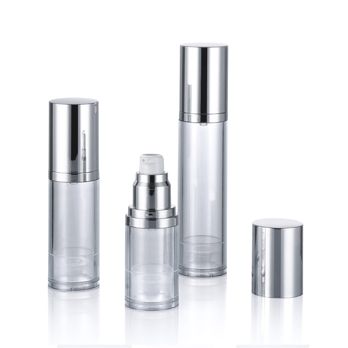 15ml 30ml 50ml Cuidado de prata de prata de prata personalizado/fosmético Cuidado com a bomba sem ar L04-1