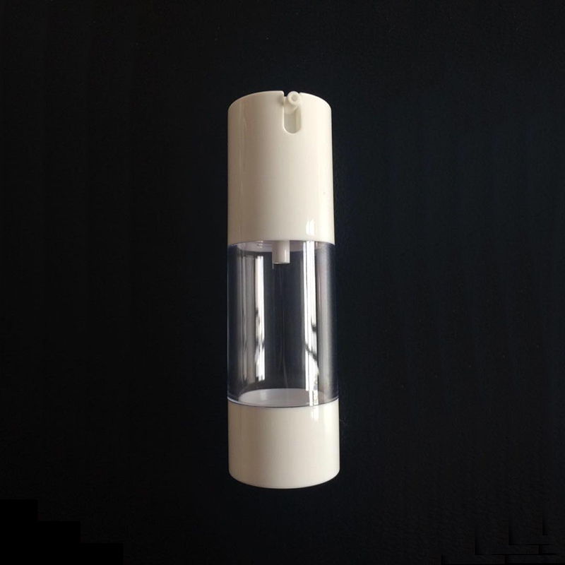 Nova garrafa de vácuo de cabeça plana de 33 em forma de U 15ml 30ml 50mlpp garrafa de creme para as mãos