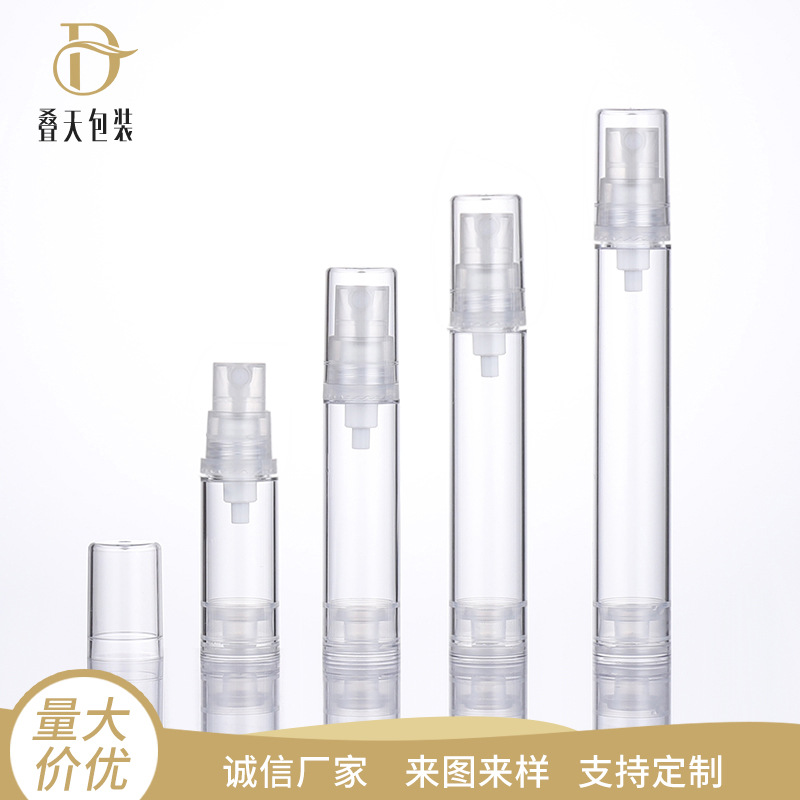 Cosméticos transparentes Spray frasco de frasco de garrafa de viagem portátil de viagem