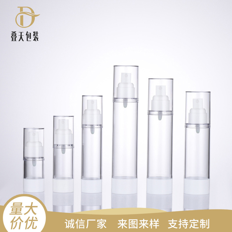 15/30/50/80/80/10/20ml de garrafa plástica Travel Cosmetics Sub Bottle Spray Garrane Vacuum Bottle