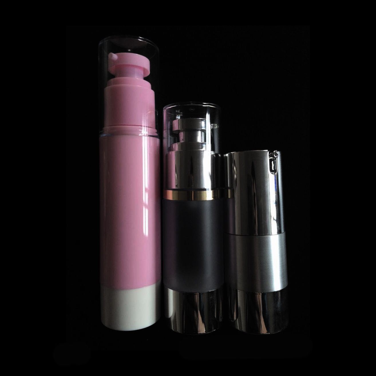 Pacote de cosméticos de 33 mm 15 30 50 ml Pressione Pressione Lotion Vacuum Bottle Bb Cream Essence Hidratante Powder