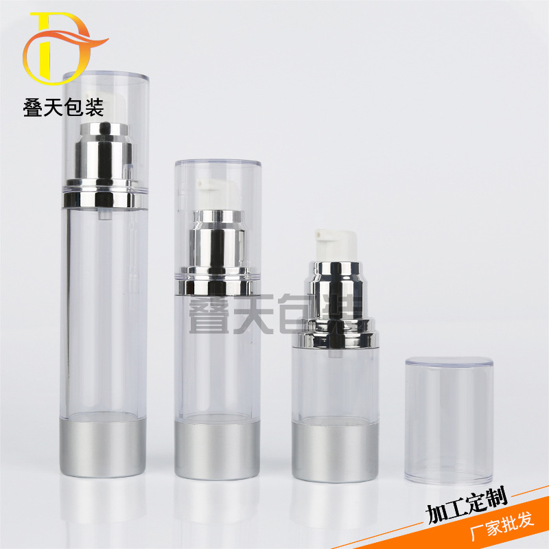 15ml 30ml 50ml Transparente Plastic Cosmetics Trial Loção de loção