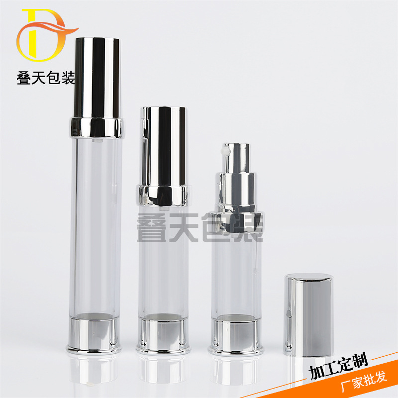 Garrafinha de loção transparente Garrafa de subpackage a vácuo 15 20 30ml Travel Portable Liquid Foundation Bottle