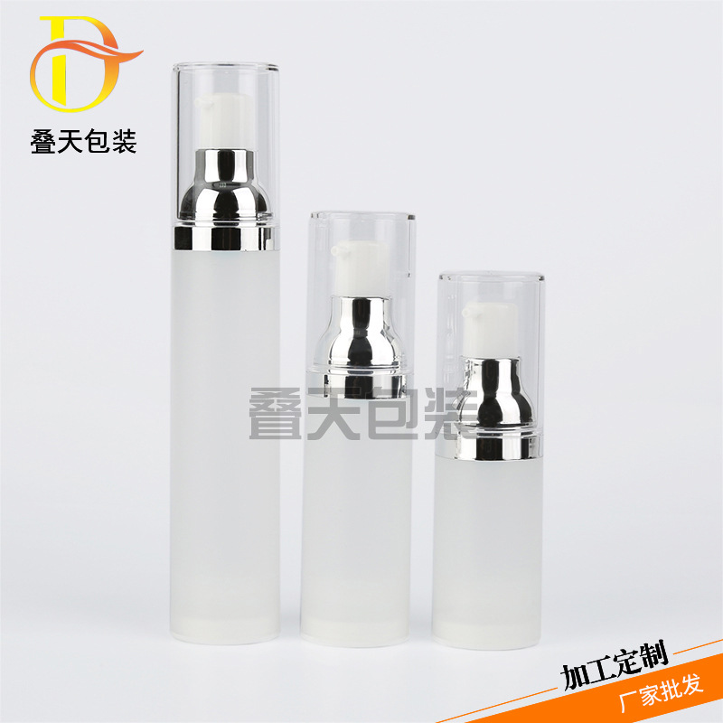 Garrafa de loção a vácuo Multi Especificação Opcional 30 50ml Travel Cosmetics Sub Bottle